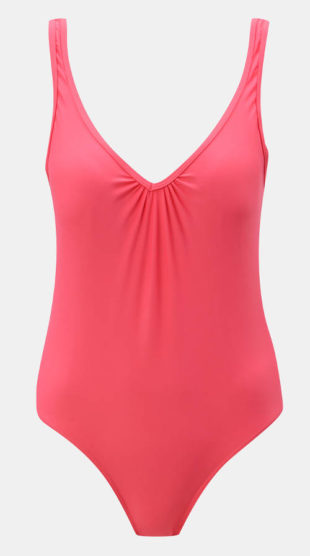 Różowy jednoczęściowy strój kąpielowy dla kobiet
