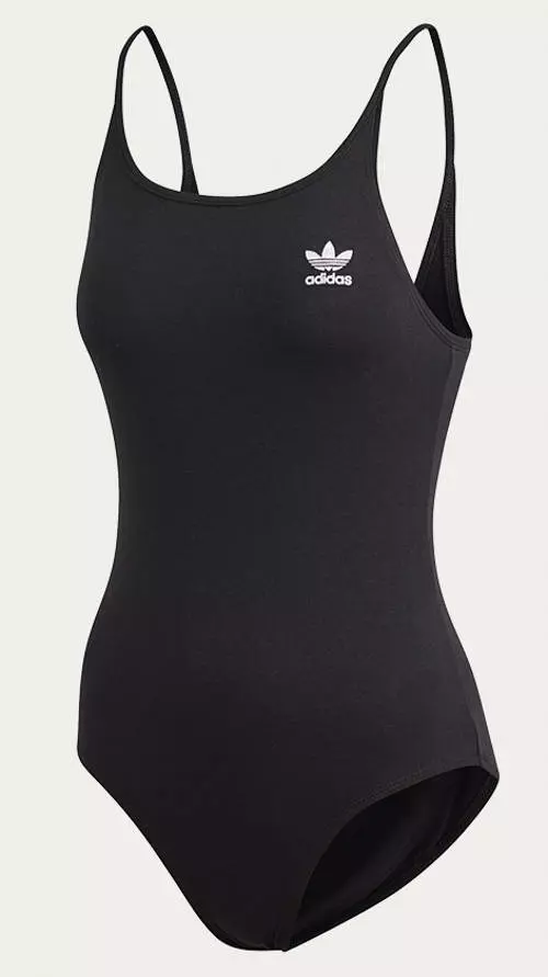 Czarne sportowe stroje kąpielowe dla kobiet