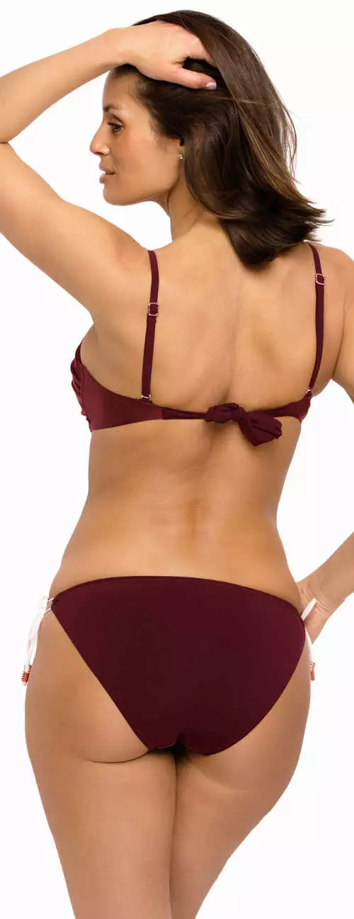 Fioletowy damski strój kąpielowy typu monokini